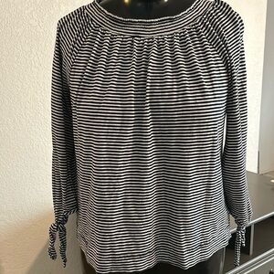 Chaps Denim striped top